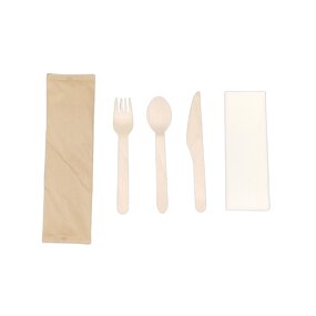 Wooden Fork Spoon Set Manufacturer - Custom Eco-friendly Biodegradable for Takeaway