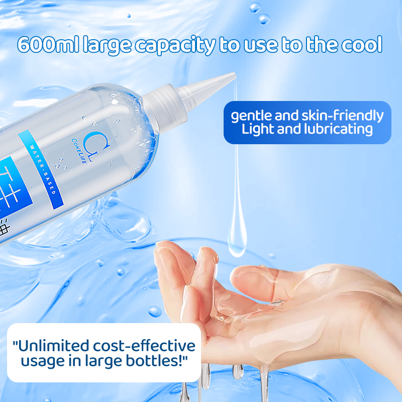 CokeLife 600ml Bulk Wholesale Intimate Glide Water Lube Base Gel Sex Personal Lube Conductivity Gel for Women