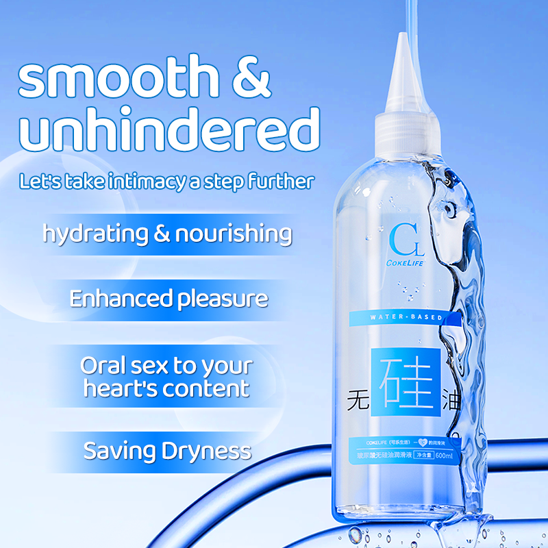 CokeLife 600ml Bulk Wholesale Sexual Intimate Lube Glide Water Base Gel Sex Personal Lube Conductivity Gel for Women
