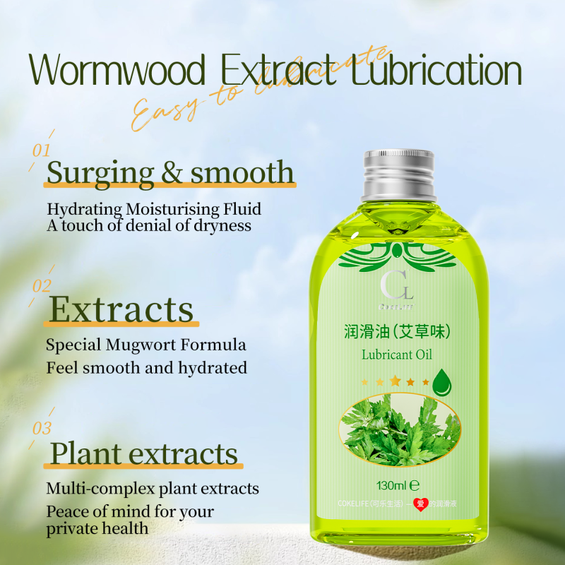 CokeLife ISO13485 130ml Mugwort Relax SPA Massage Oil Private Label Anti-Cellulite Sore Muscle Relaxation SPA Body Massage Oil