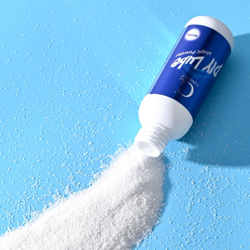 Private Label 45g 1g=120ml Water Base Sex Lubricant Making Powder for Watery Thick DIY Massage Gel Powder Lube