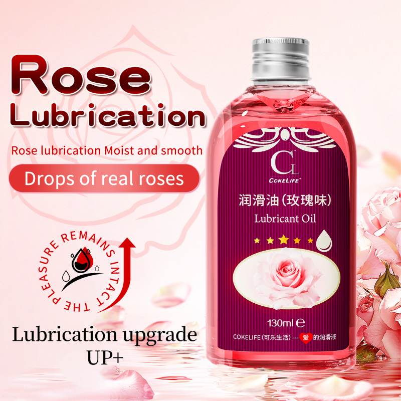 CokeLife 130ml Rose Relax Massage Oil Private Label Anti-Cellulite Sore Muscle Relaxation SPA Body Massage Oil