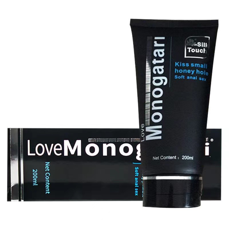 Factory Best Price Black Monogatari Personal Lubricantes Gay Anal Sex Lubricant Gel Water Based Lube 200ml