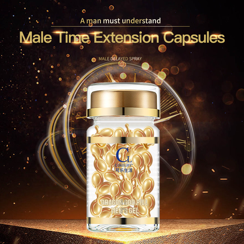 CokeLife OEM 30pcs / Box Wholesale Male Delay Lubricant Capsules Body Care Serum Personal Lube Men Delay Long Time Sex Capsules