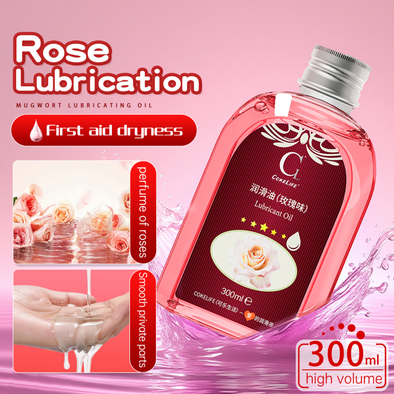 CokeLife 130ml Rose Relax Massage Oil Private Label Anti-Cellulite Sore Muscle Relaxation SPA Body Massage Oil