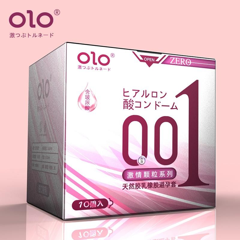 OLO Sex Embellish Condom 001 Men's Ultra-thin Hyaluronic Acid Natural Latex Condom