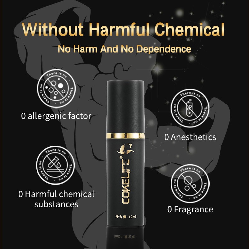 CokeLife Wholesale Factory  Herbal Male Sex Spray Topical Time Lasting Sex Products Penis Oil Spray for Men Sex Time Expand