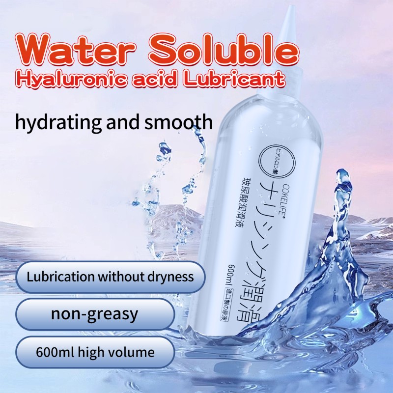 CokeLife ISO9001 Refreshing Water-soluble Lubricant 600ml Large Capacity Personal Lubricant Bulk Manufacturer Lube Gel for Adult