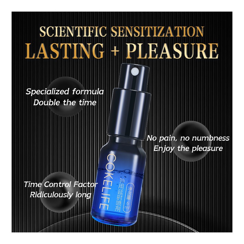 CokeLife OEM Brand  Herbal Plant Extract  Climax Excel Power Sex Long Time Spray Male Ejaculation Peineili Delay Spray Oil