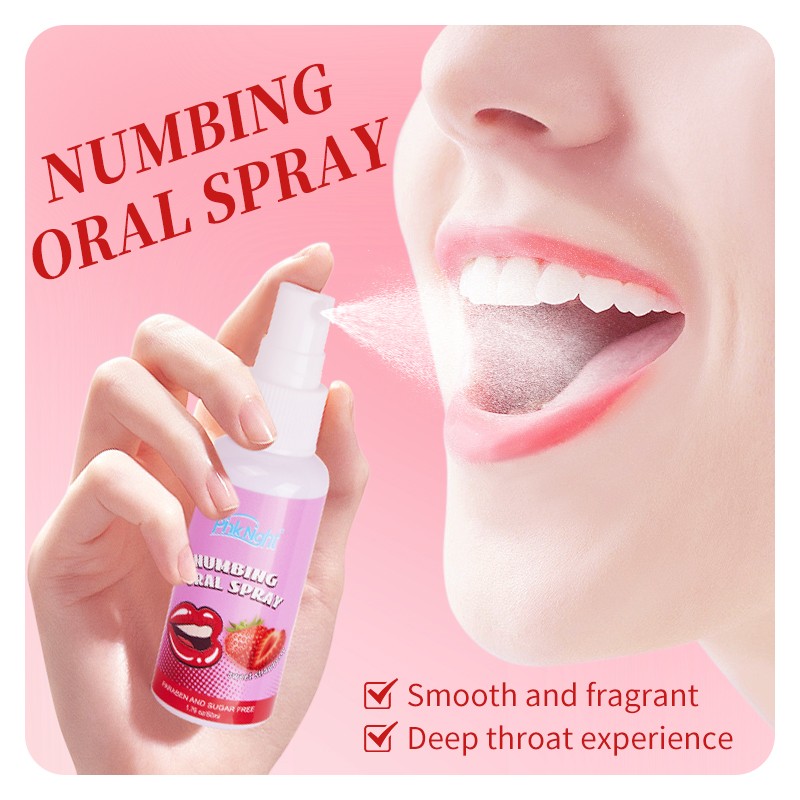 Pinknight Factory Price 30Ml Flavor Oral Sex Throat Delay Spray OEM Logo and Free Sample Food Grade Long-Lasting Oral Spray