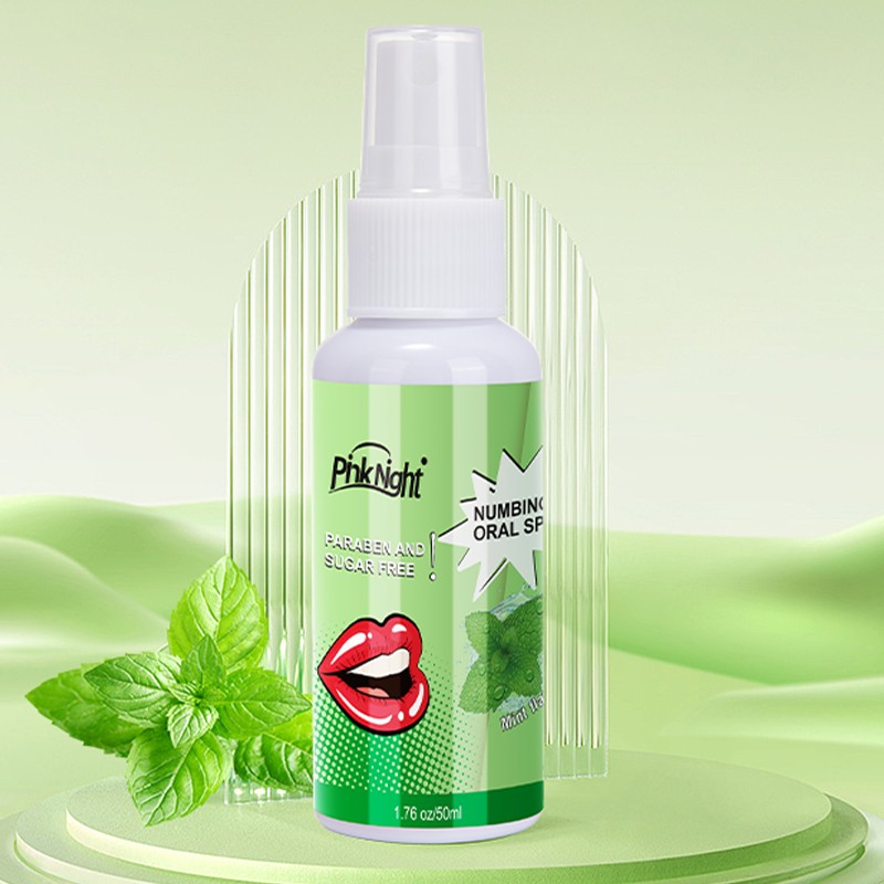 Pinknight Factory Price 30Ml Flavor Oral Sex Throat Delay Spray OEM Logo and Free Sample Food Grade Long-Lasting Oral Spray
