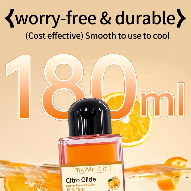 CokeLife ISO9001 180ml Food Grade Oral Sex Gel Lube Water Base Fruit Flavored Intimate Gel Private Label Edible Lube for Women