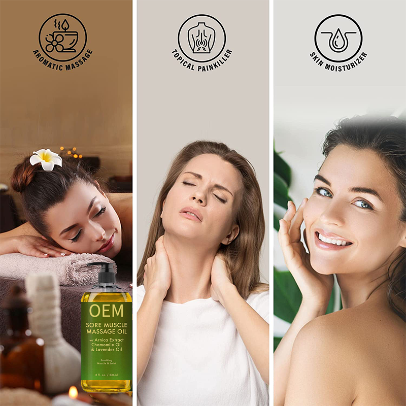 Cokelife OEM Passion Sensual Massage Oil for Couples 100% Natural Body Massage Oil Relaxing for Massage Therapy