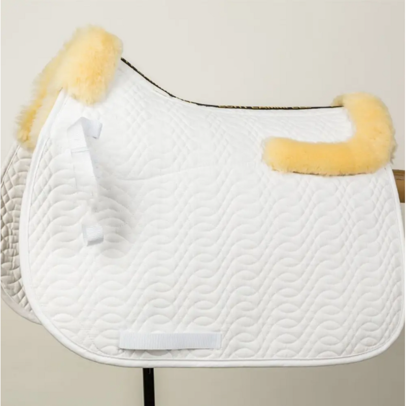 Horse Sheepskin Saddle Pads Factory - Custom Made Quilted Dressage with Real Fur