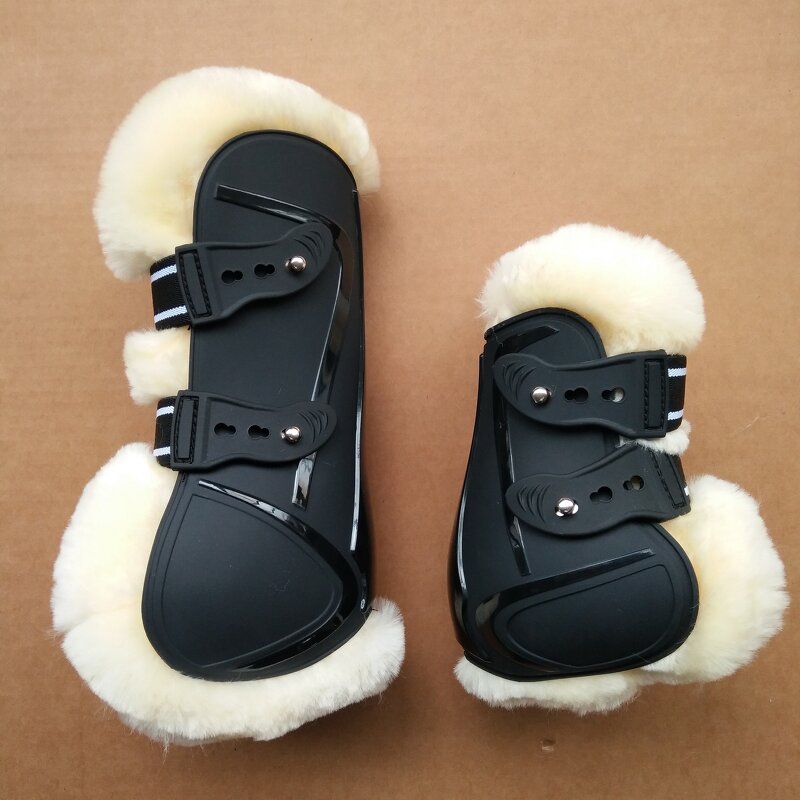 Horse Sheepskin Boots Supplier - Durable Leg Protection Genuine Comfortable