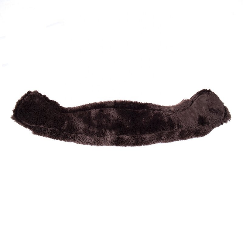 Sheepskin Dressage Girth Factory - Custom Made Moon Style Black Lambskin