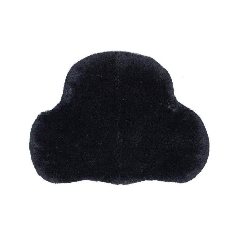 Horse Saddle Seat Cover Factory - Cheap Black Sheepskin Pad Riding