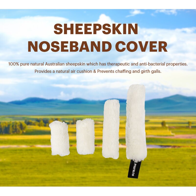 Horse Noseband Headcollar Covers Supplier - Sheepskin Neck Guard Bridle Replacement