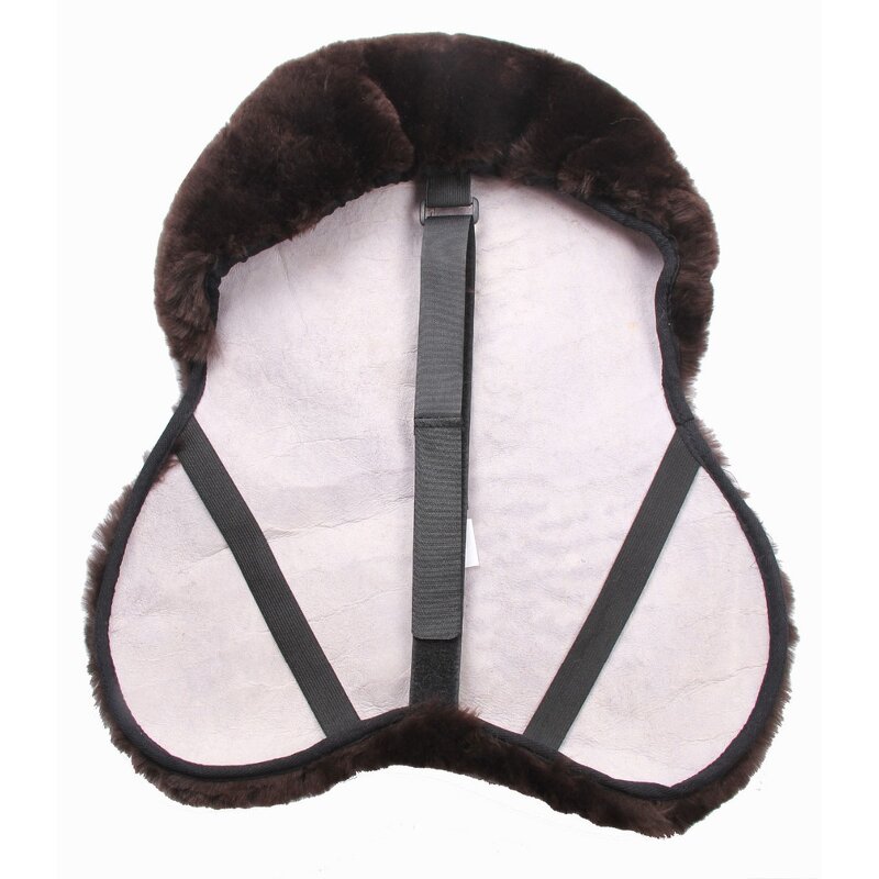 Sheepskin Horse Saddle Cover Supplier - Lambskin Wool Seat for English Saddles