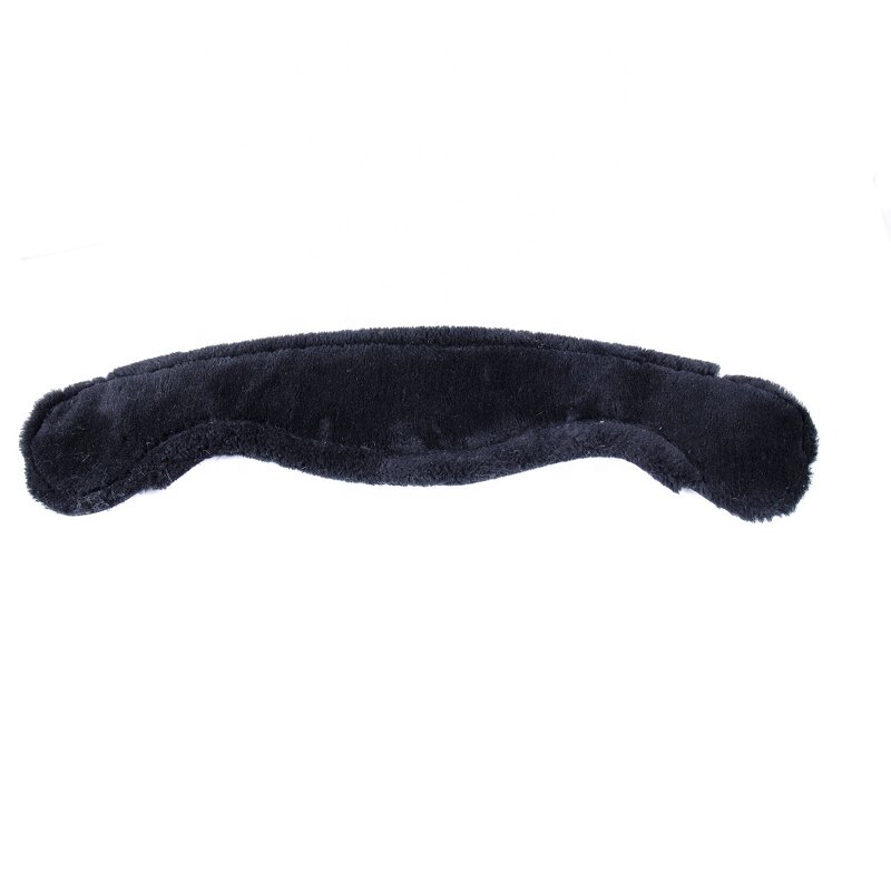 Sheepskin Dressage Girth Factory - Custom Made Moon Style Black Lambskin