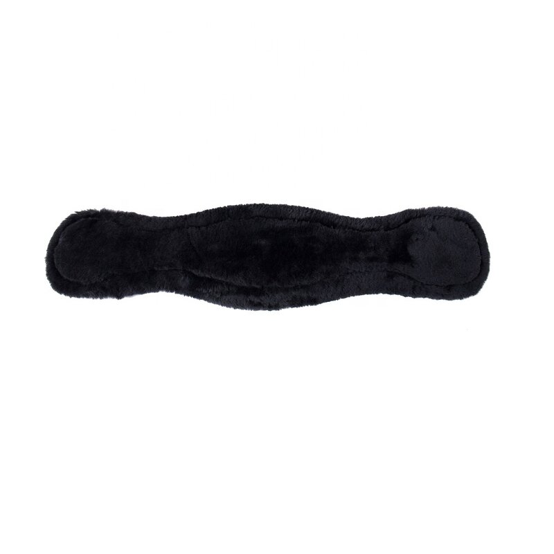 Sheepskin Dressage Girth Factory - Equestrian Black Wool Quilted Western