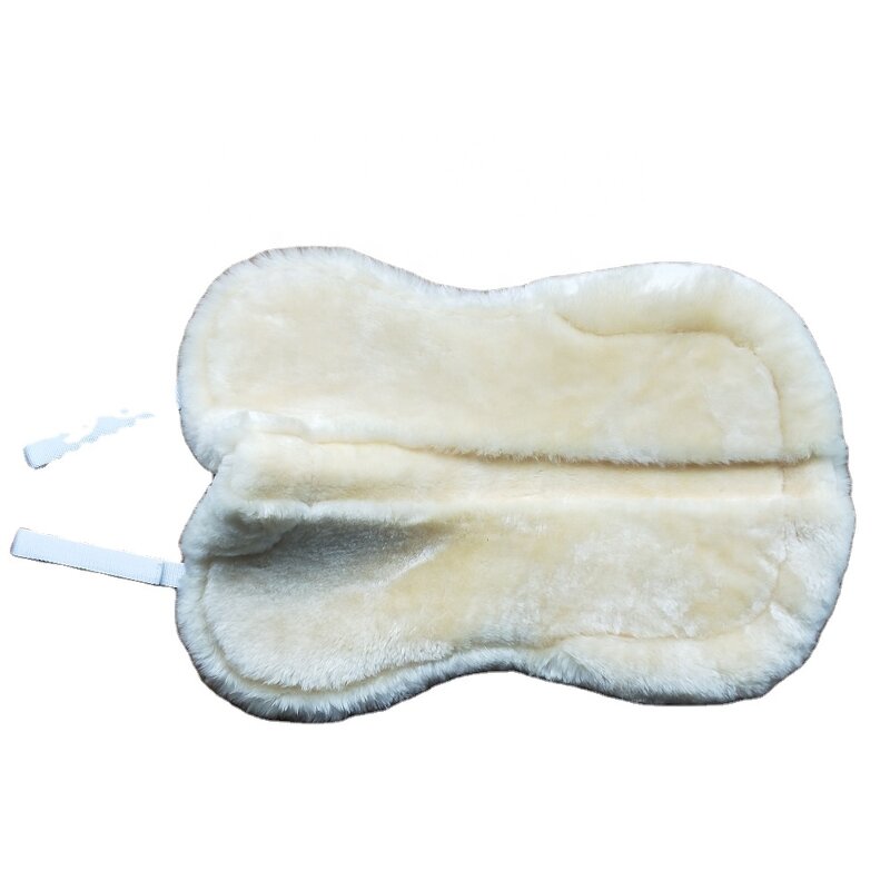 Sheepskin Anti-slip Saddle Half Pad Supplier - Neoprene Shock Absorption