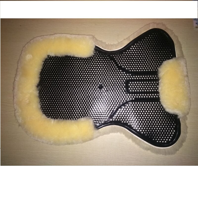 Sheepskin Saddle Pad Factory - Custom Made Gel Silicon Anti-slip Black