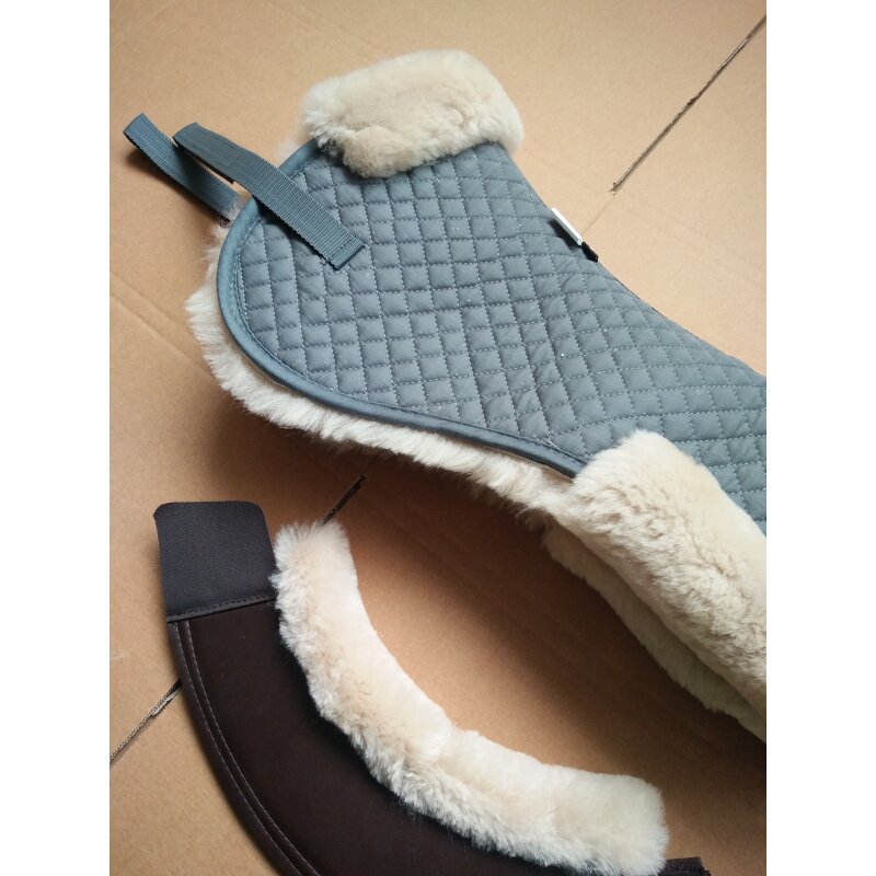 Sheepskin Saddle Half Pad Factory - for Horse Riding Equipment