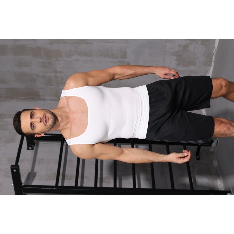Compression Sports Vest Manufacturer - OEM Custom Men's Knitted Shaping