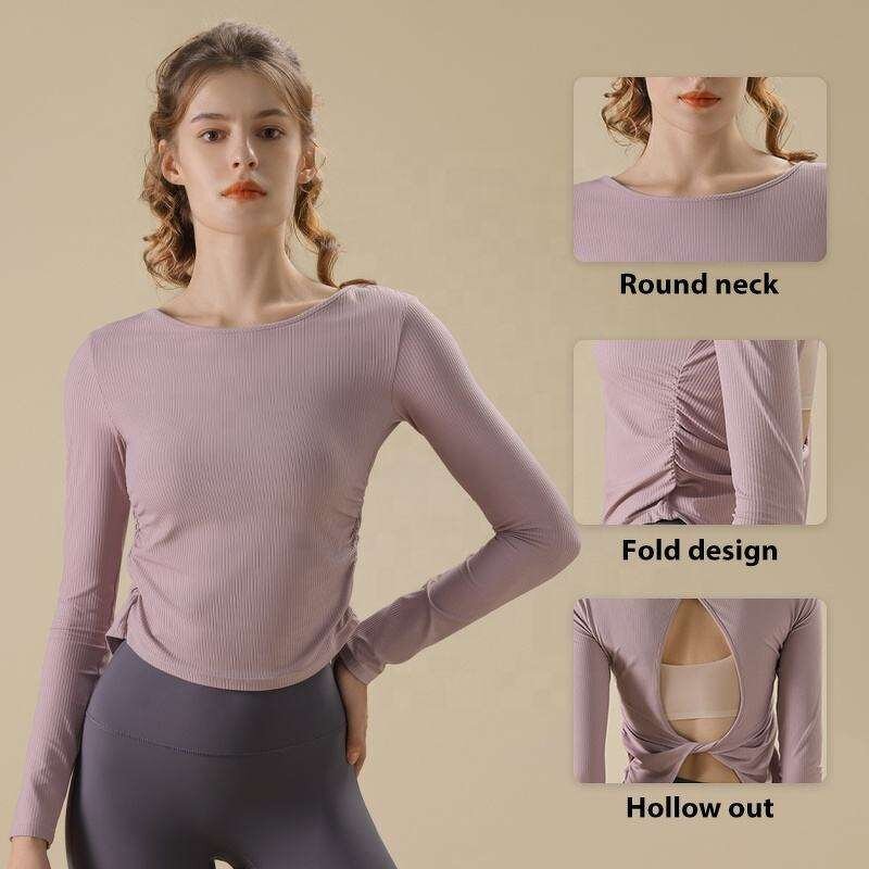 Yoga Fitness Top Manufacturer - OEM/ODM Hot Selling Long Sleeve Slim