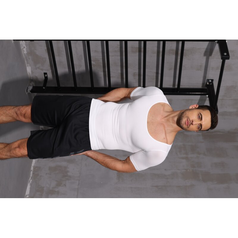 Men's Sports T-Shirt Manufacturer - OEM Custom Waist-Slimming Tummy-Control