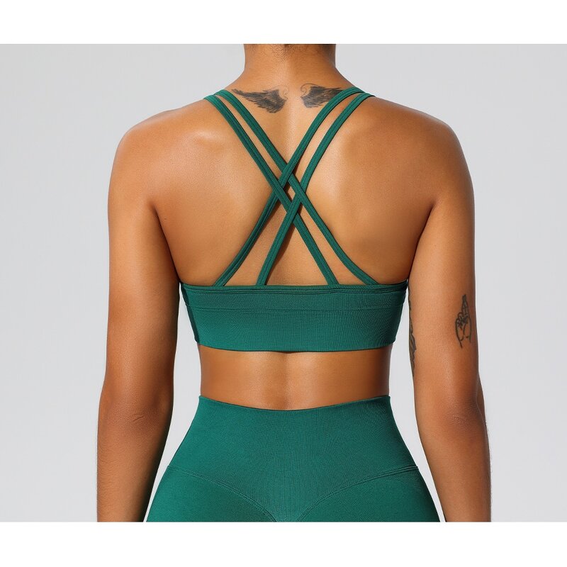Yoga Bra Manufacturer - OEM Custom New Women's Cross-Back Seamless
