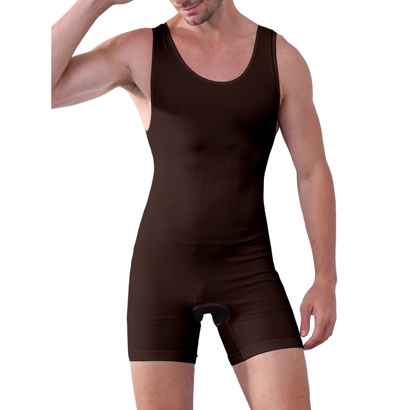 Men's One-Piece Shapewear Manufacturer - OEM Custom Abdomen-Control Open