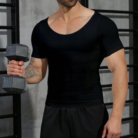Men's Shaping Top Manufacturer - OEM/ODM New Style Short-Sleeve Waist-Training