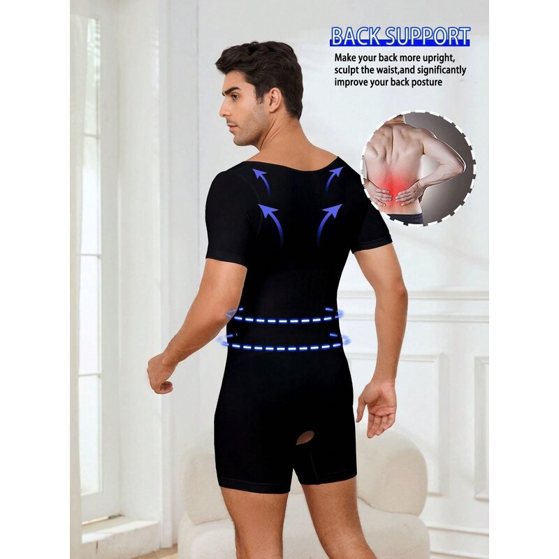 Men's Sports Bodysuit Manufacturer - OEM/ODM Popular Shaping Abdomen-Control