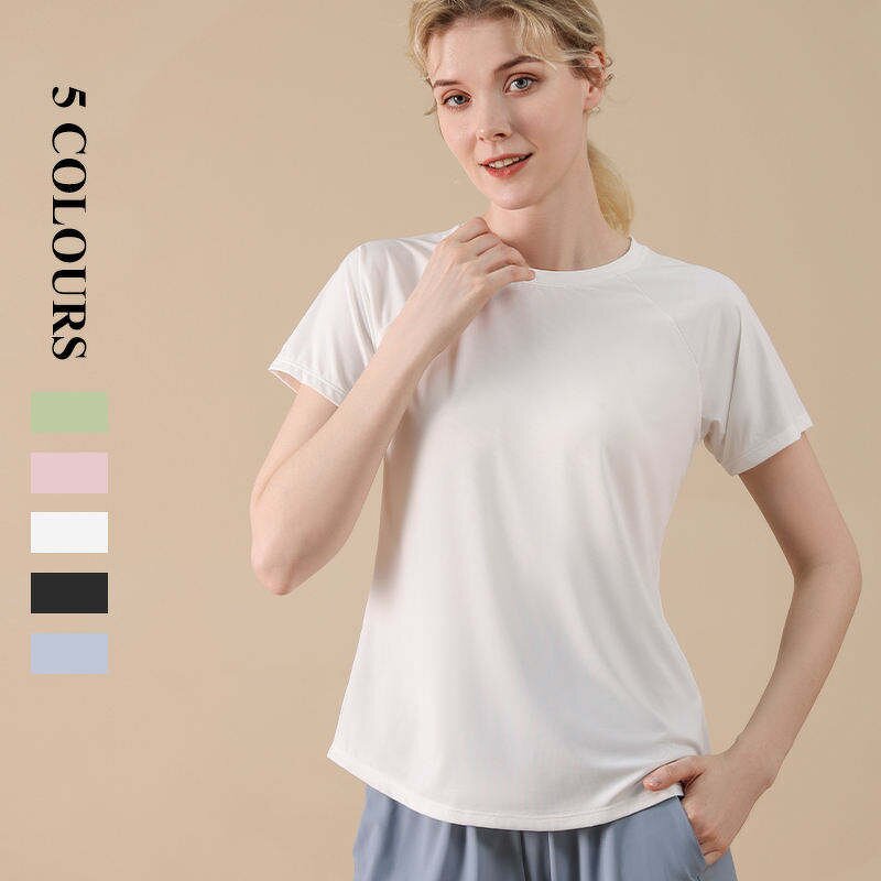 Yoga Top Manufacturer - OEM/ODM Summer Skin-Friendly Round Neck Back