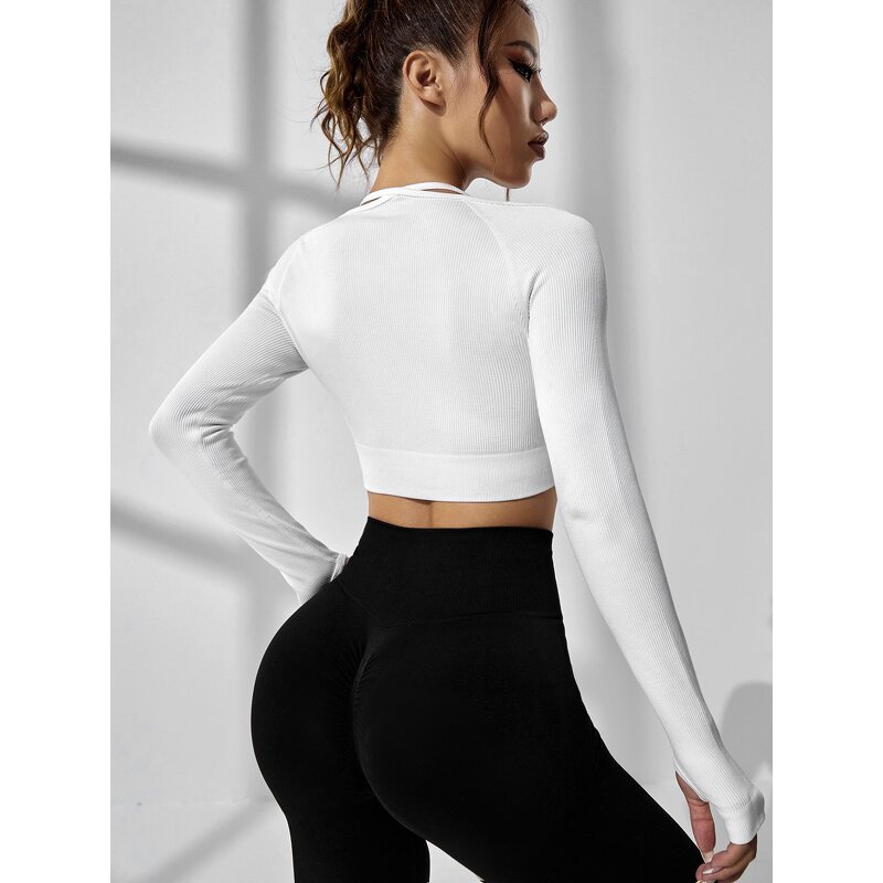 Athletic Yoga Top Manufacturer - OEM/ODM Women's Long-Sleeved Seamless