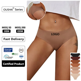 Women Thong Briefs Manufacturer - OEM/ODM One-piece Breathable Ice Silk