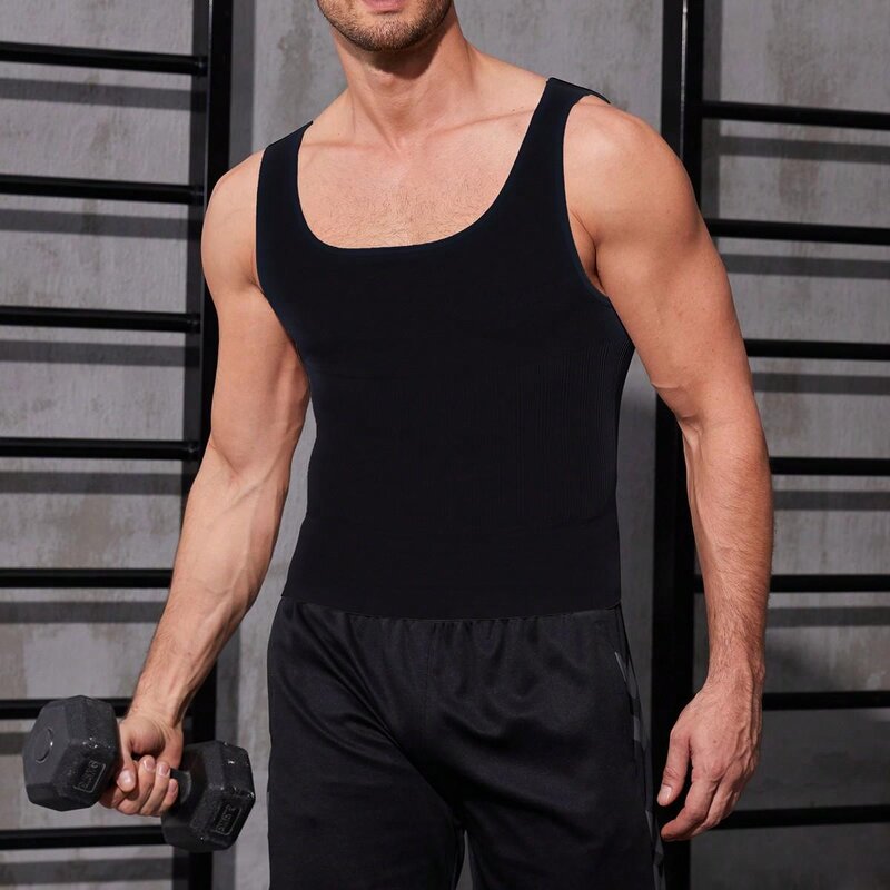 Men's Shapewear Manufacturer - OEM/ODM Sports Short-Sleeve Abdominal Control