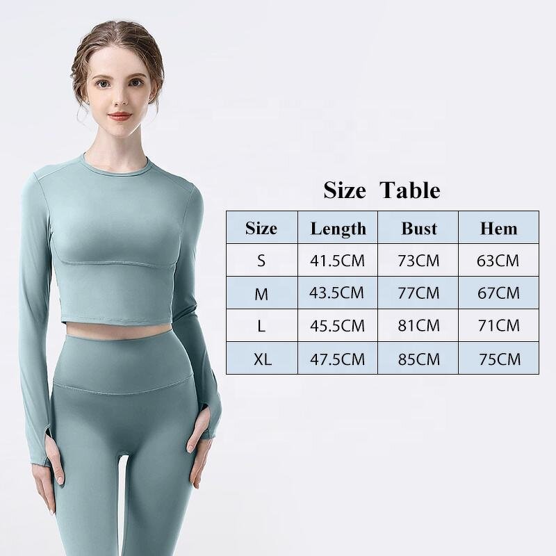 Yoga Top Manufacturer - OEM/ODM Women's Seamless Long Sleeve Round