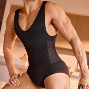 Men's Bodysuit Manufacturer - OEM Custom Waist-Slimming Tummy-Control