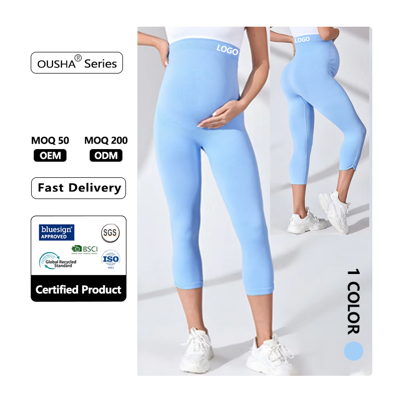 Pregnant Pants Manufacturer - OEM/ODM Hot-selling High Waist Belly Support