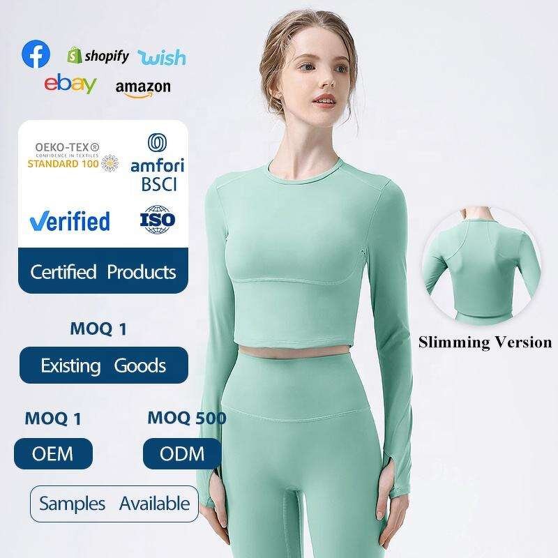 Yoga Top Manufacturer - OEM/ODM Women's Seamless Quick-Dry Long Sleeve