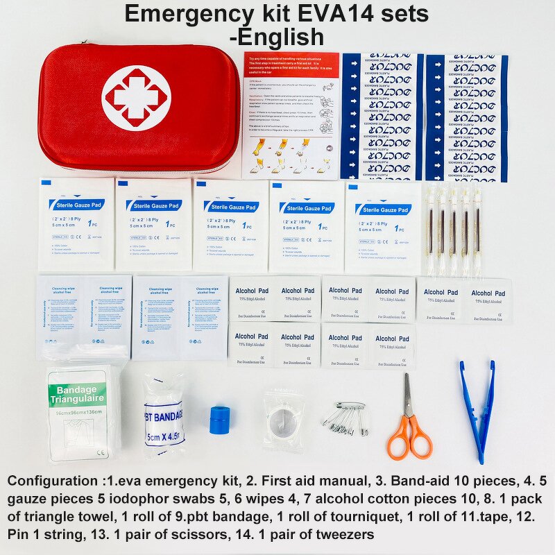 First Aid Kit Factory - Car Camping Hiking Emergency Supplies Lovely Bag
