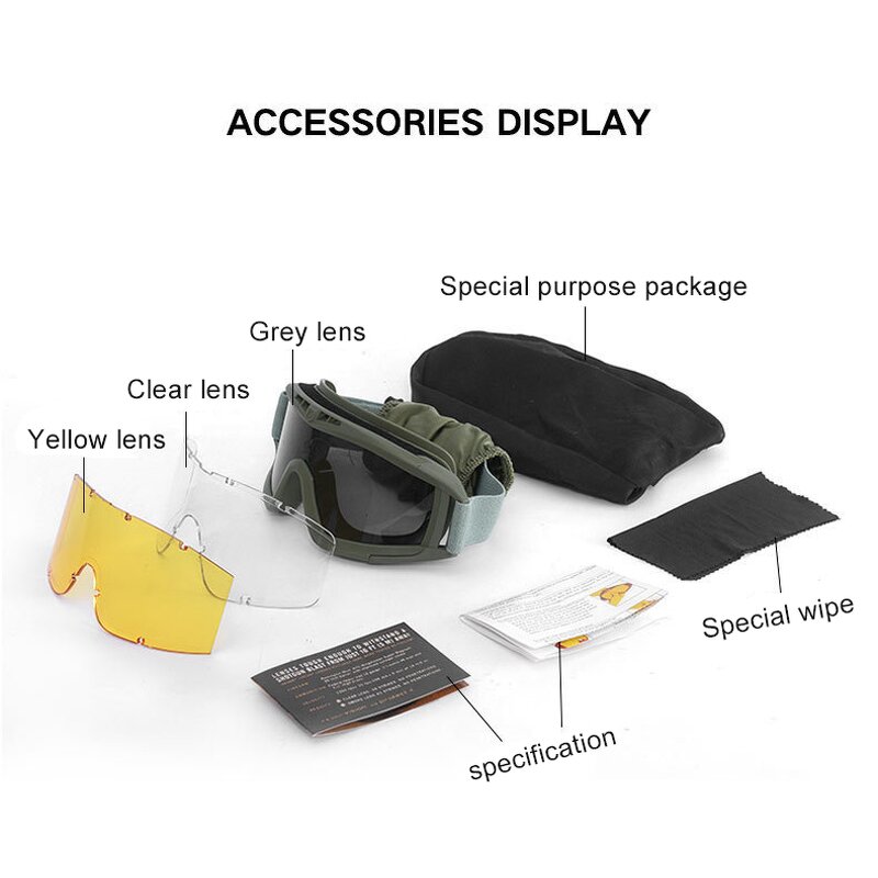 Protective Airsoft Goggles Factory - Factory Sale Ballistic Safety for Shooting Hunting
