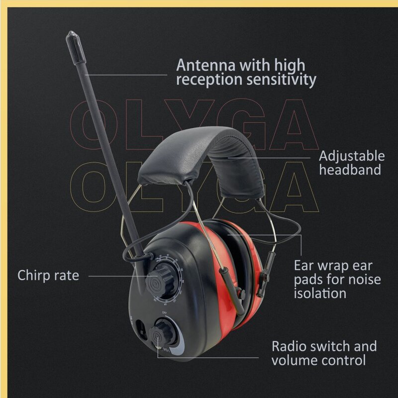 AM FM Radio Headphones Manufacturer - Digital Display 25dB NRR Ear Protection