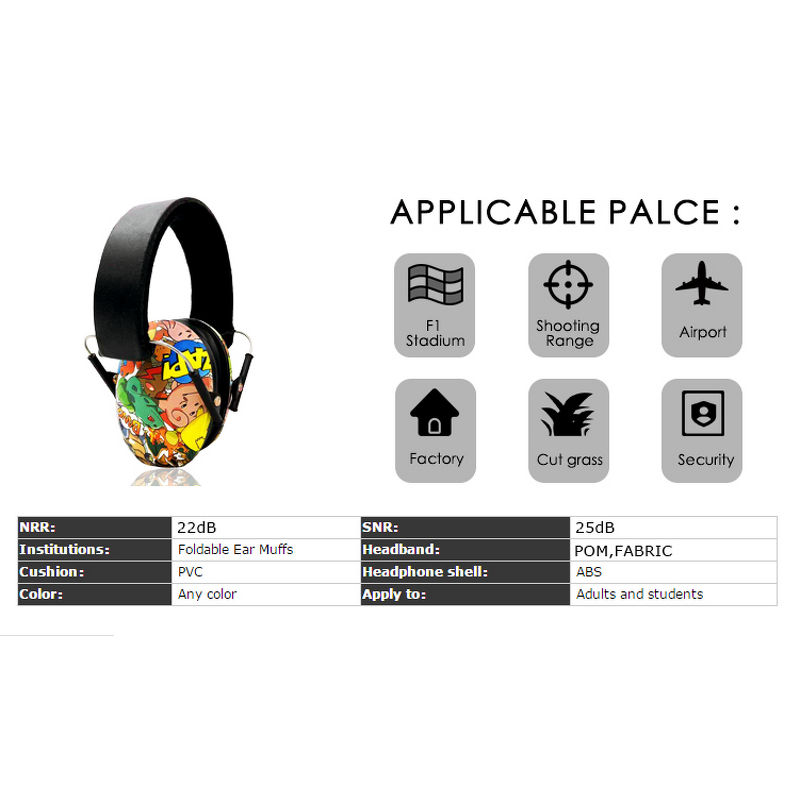Student Safety Earmuff Supplier - Popular Noise Blocking Hearing Protection