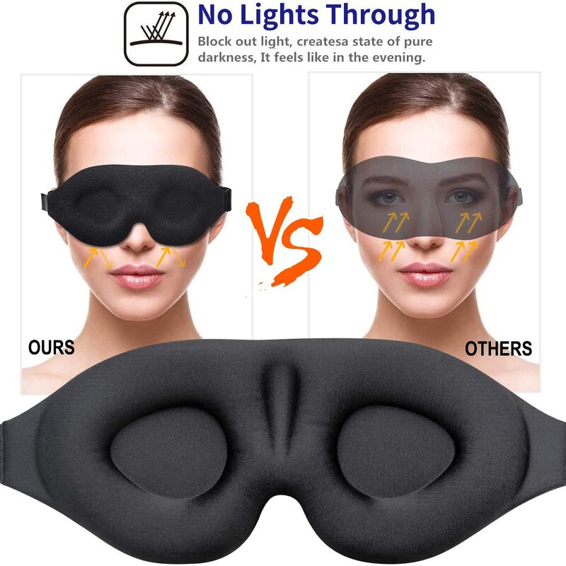 3D Contoured Blackout Sleep Mask Factory - for Men Women Eye Health Supply Lash Extensions