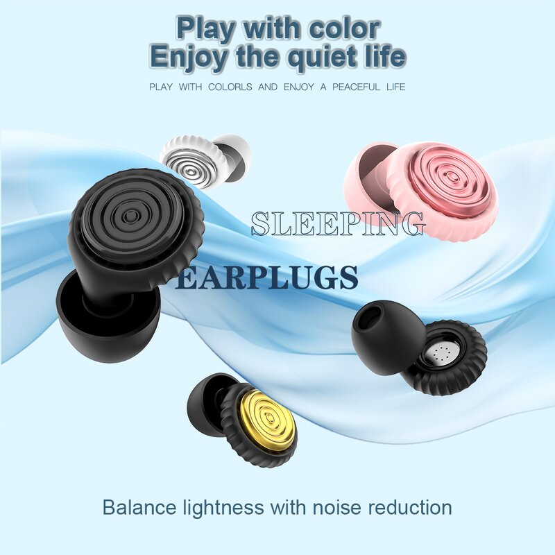Sleep Earplugs Manufacturer - Silicone Black Soundproof Noise Reduction Set