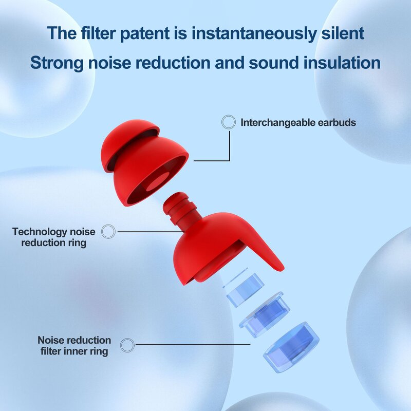Silicone Earplugs Factory - Reusable Noise Cancelling Soundproof Filter